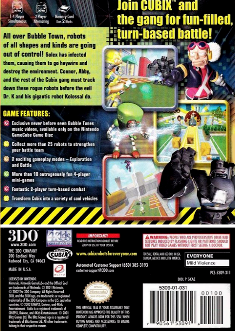 Cubix Robots for Everyone - Showdown — box-2D-back (US)