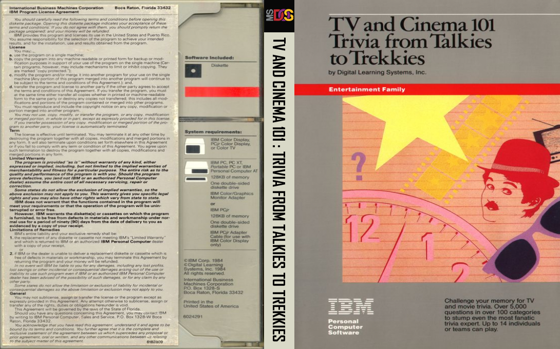 Tv And Cinema 101 - Trivia From Talkies To Trekkies — box-texture (US)