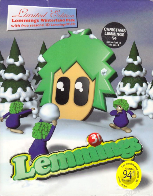 3D Lemmings Winterland box art
