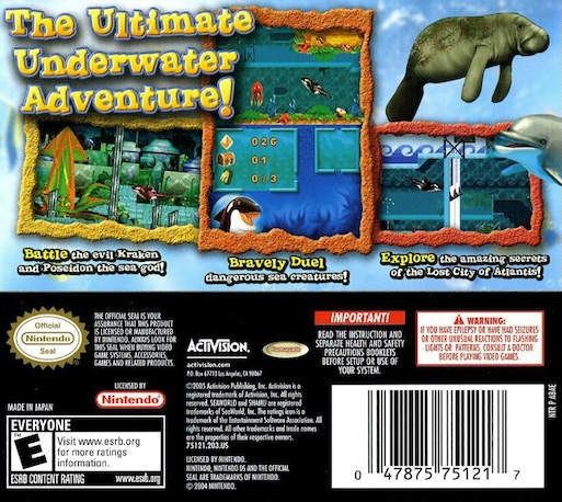 Shamu's Deep Sea Adventures — box-2D-back (US)