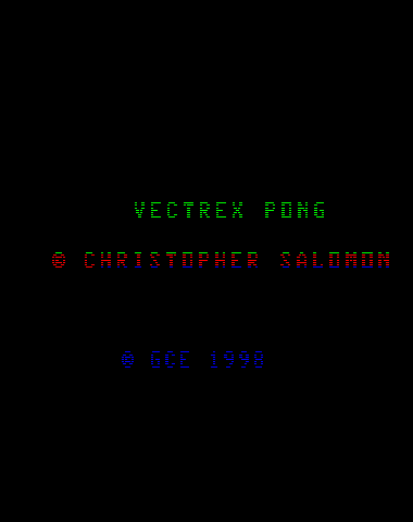 Vectrex Pong — sstitle (WOR)