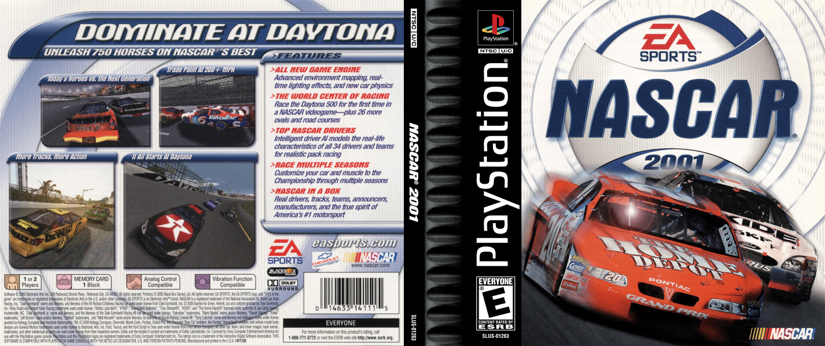 Nascar 2001 — box-texture (US)