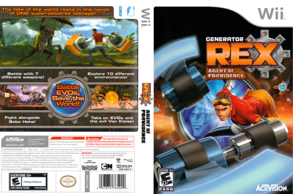 Generator Rex - Agent of Providence — box-texture (US)