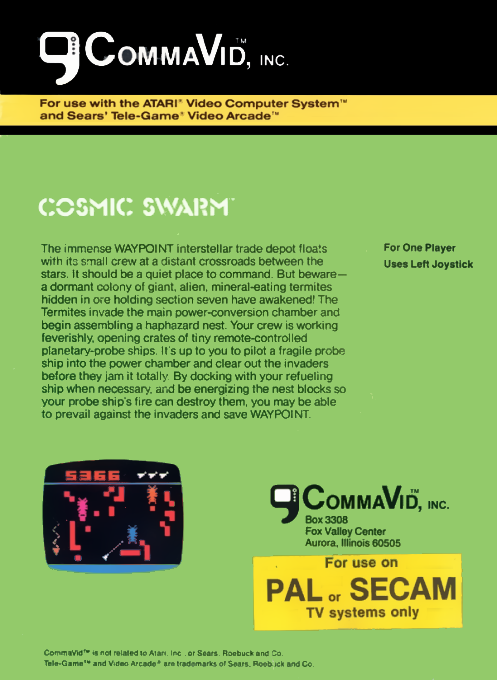 Cosmic Swarm — box-2D-back (EU)