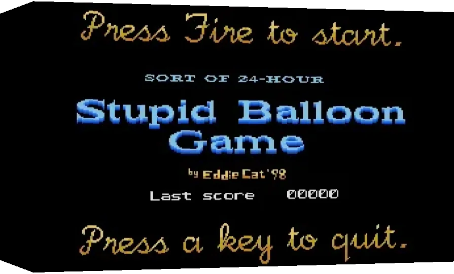 Stupid Balloon Game — box-3D (WOR)