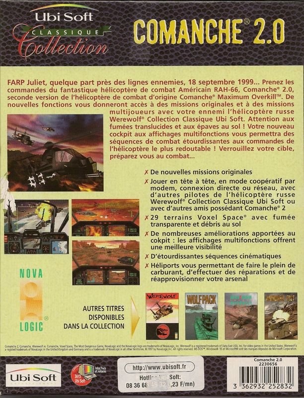 Comanche 2 — box-2D-back (FR)