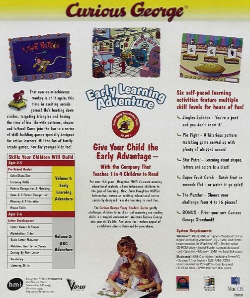 Curious George Early Learning Adventure — box-2D-back (US)