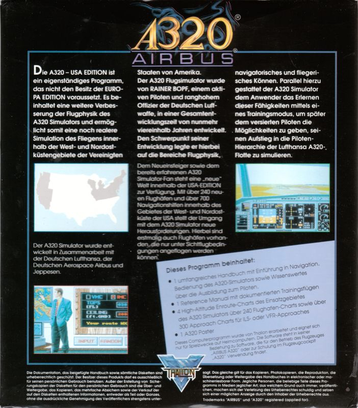A320 Airbus - Edition USA — box-2D-back (EU)