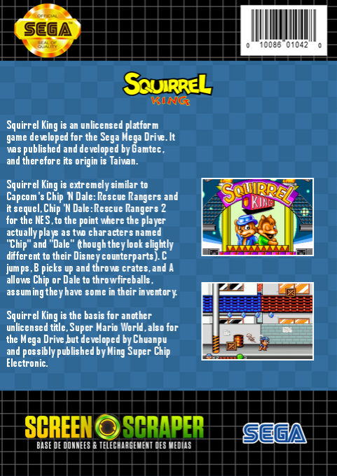 Squirrel King — box-2D-back (SS)