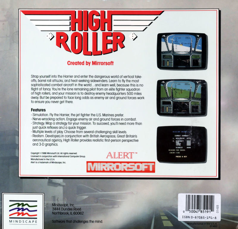 High Roller — box-2D-back (US)