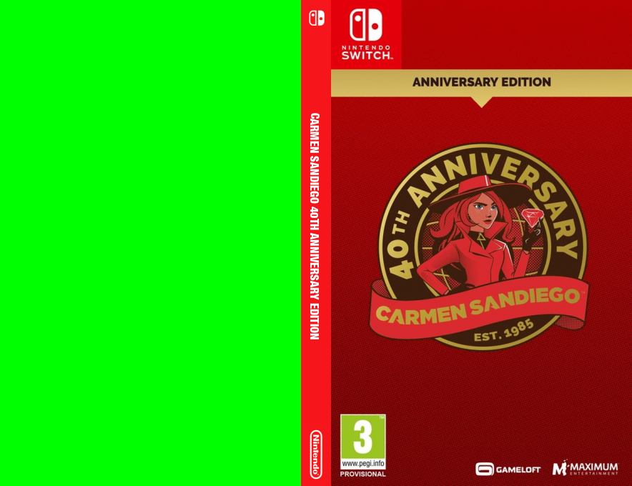 Carmen Sandiego 40th Anniversary Edition — box-texture (EU)