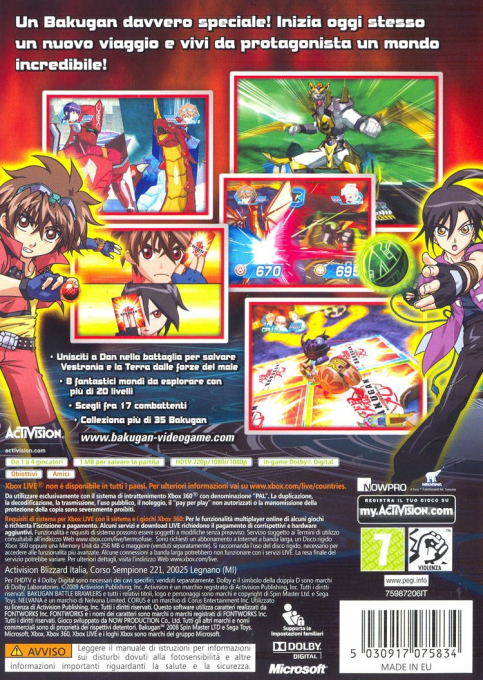 Bakugan - Battle Brawlers — box-2D-back (IT)