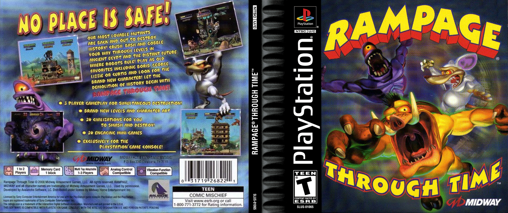 Rampage Through Time — box-texture (US)