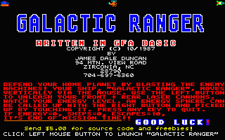 Galactic Ranger — sstitle (WOR)