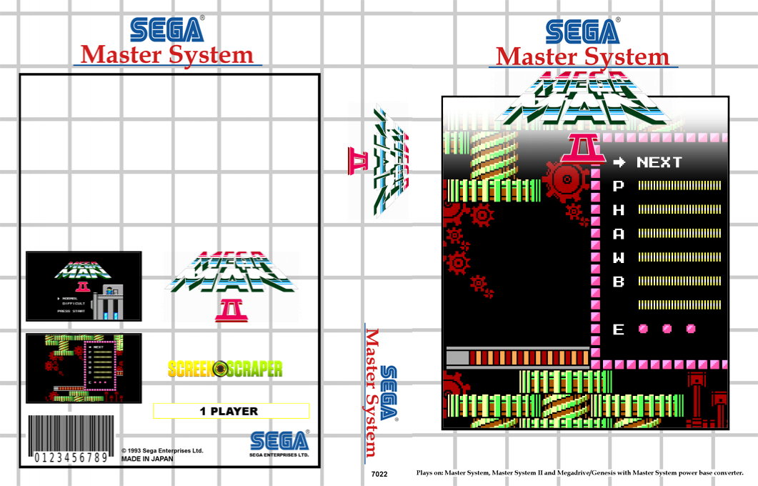 Mega Man II — box-texture (SS)