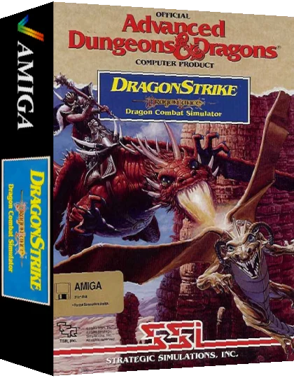Advanced Dungeons & Dragons - DragonStrike - DragonLance Dragon Combat Simulator — box-3D (US)