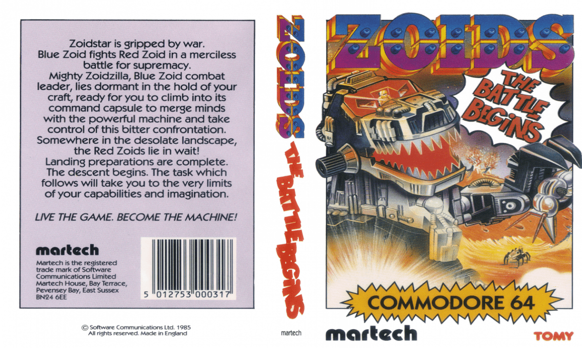 Zoids - The Battle Begins (Martech) — box-texture (EU)