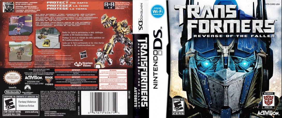 Transformers - Revenge of the Fallen - Autobots Version — box-texture (US)