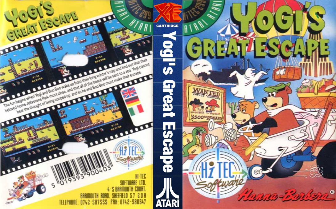 Yogi's Great Escape — box-texture (EU)