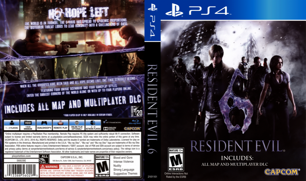 Resident Evil 6 — box-texture (US)