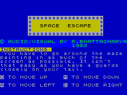 Space Escape — sstitle (WOR)