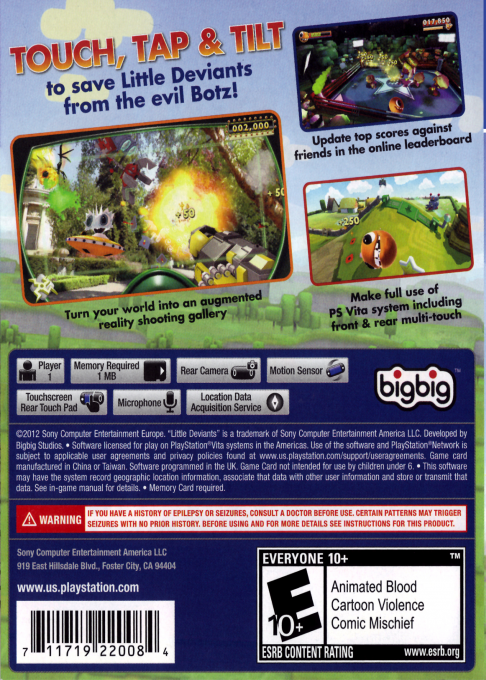 Little Deviants — box-2D-back (US)