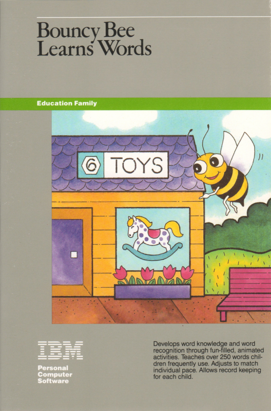 Bouncy Bee Learns Words box art