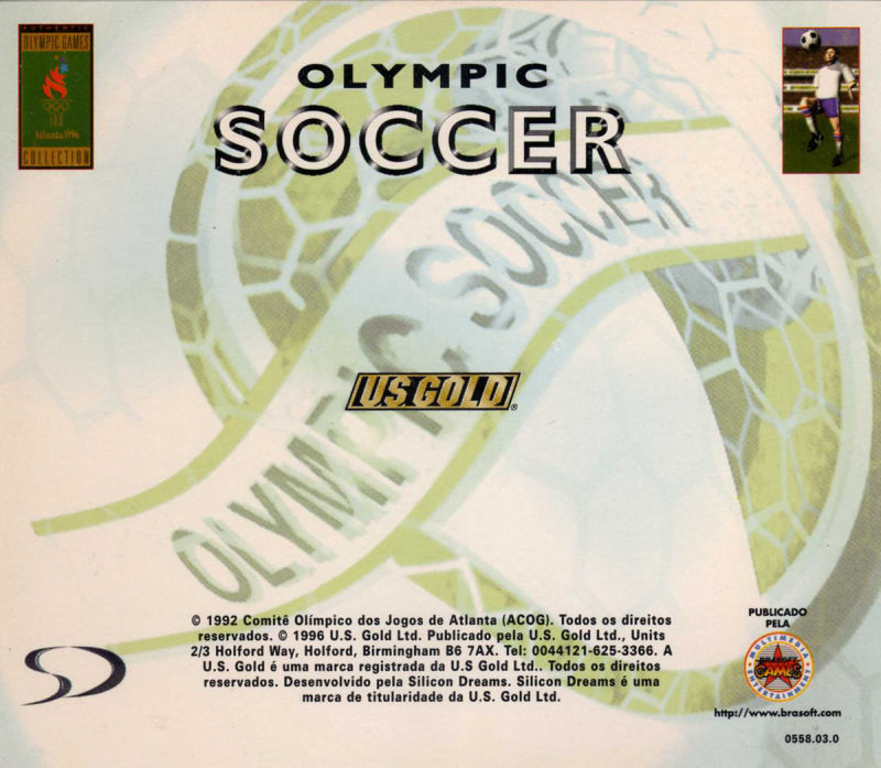 Olympic Soccer — box-2D-back (BR)