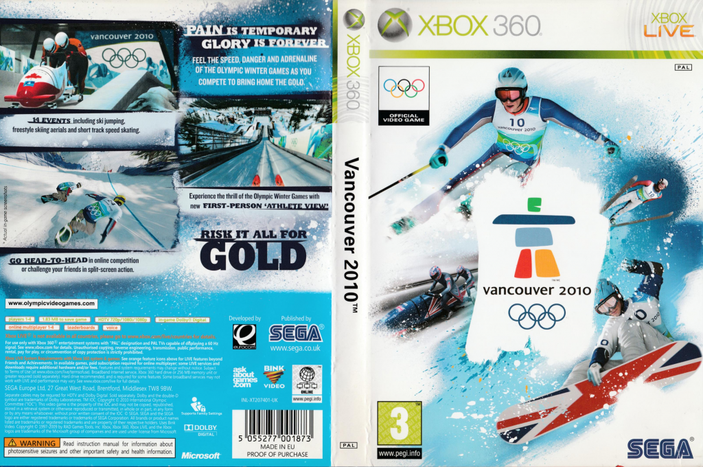 Vancouver 2010 - Le Jeu Vidéo Officiel Des Jeux Olympiques — box-texture (EU)