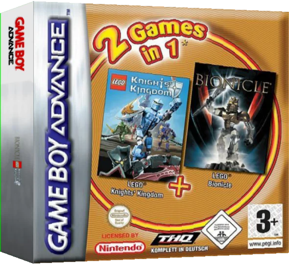 2 Games in 1 - Bionicle + Knights' Kingdom — box-3D (EU)