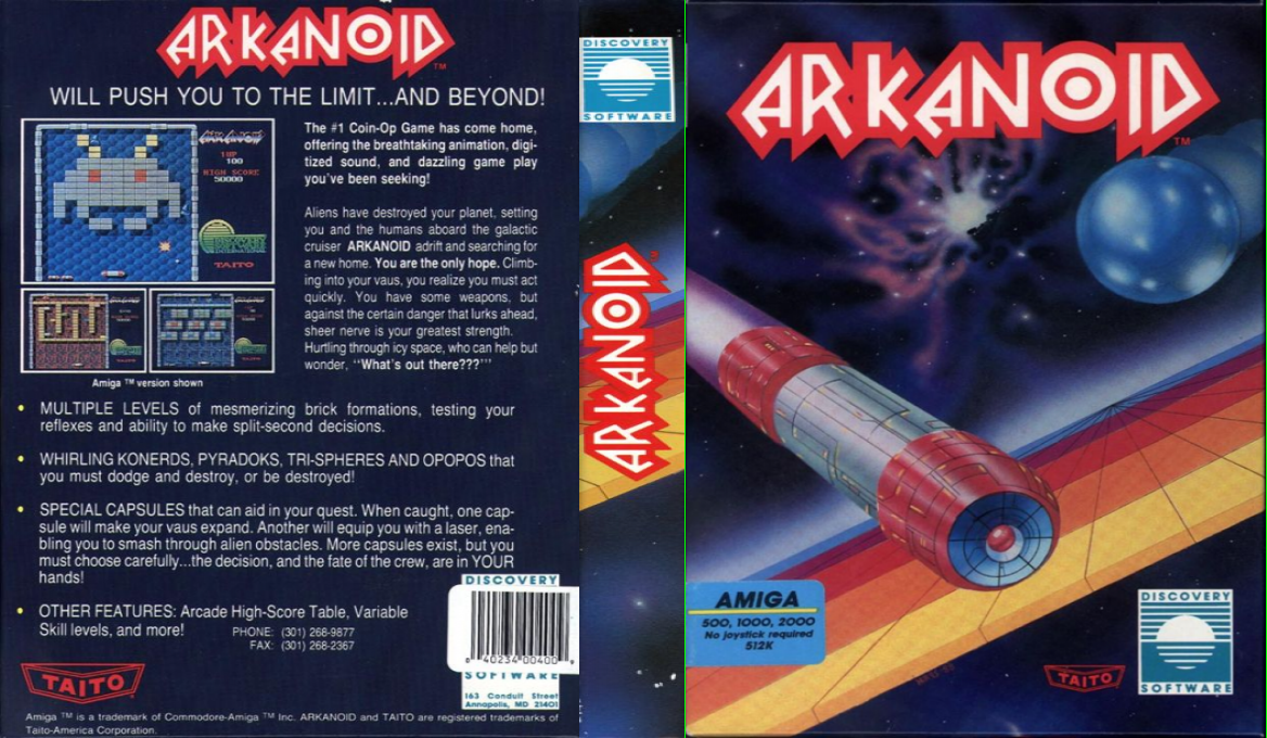 Arkanoid — box-texture (US)