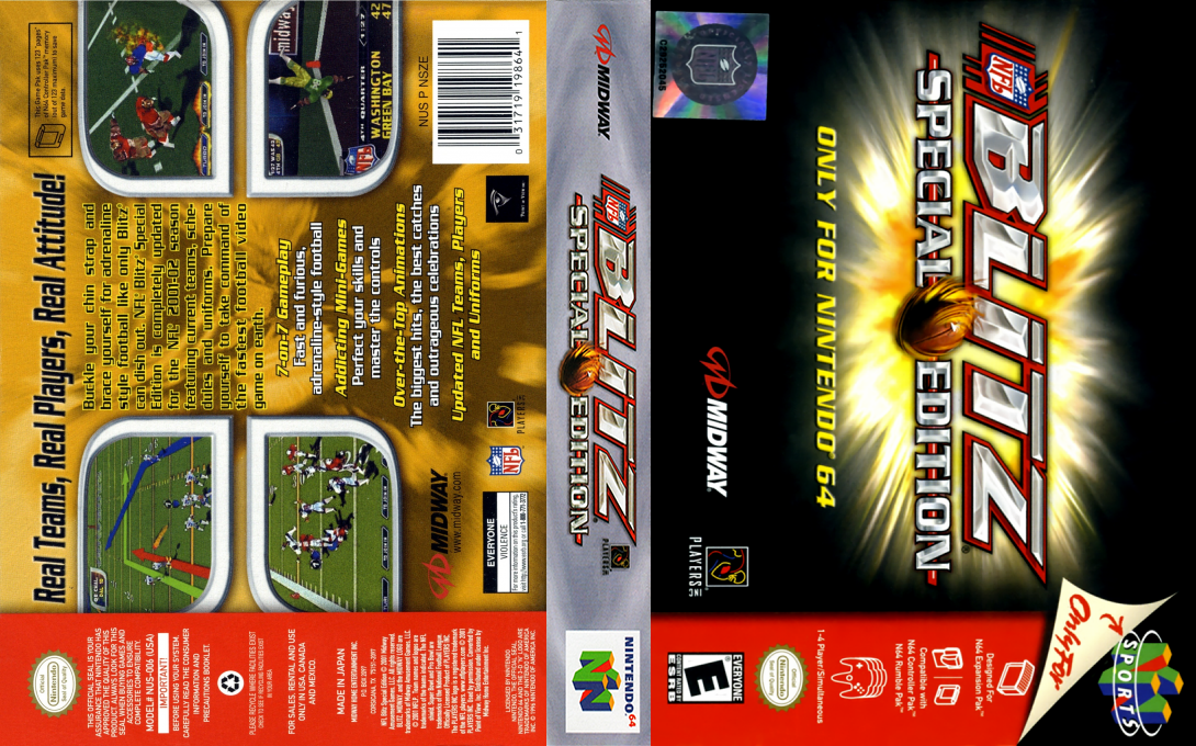 NFL Blitz - Special Edition — box-texture (US)
