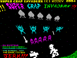 Super Crap Invaders — sstitle (WOR)