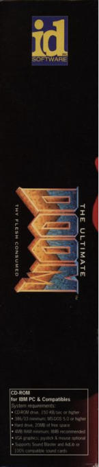Ultimate Doom, The — box-2D-side (EU)