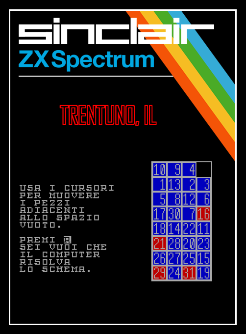 Trentuno, Il box art