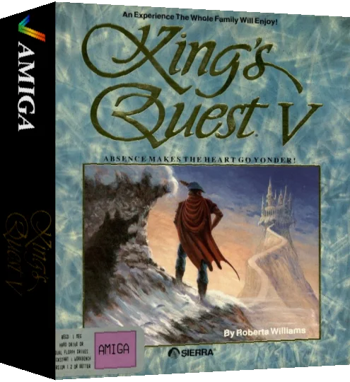 King's Quest V - Absence Makes the Heart Go Yonder — box-3D (WOR)