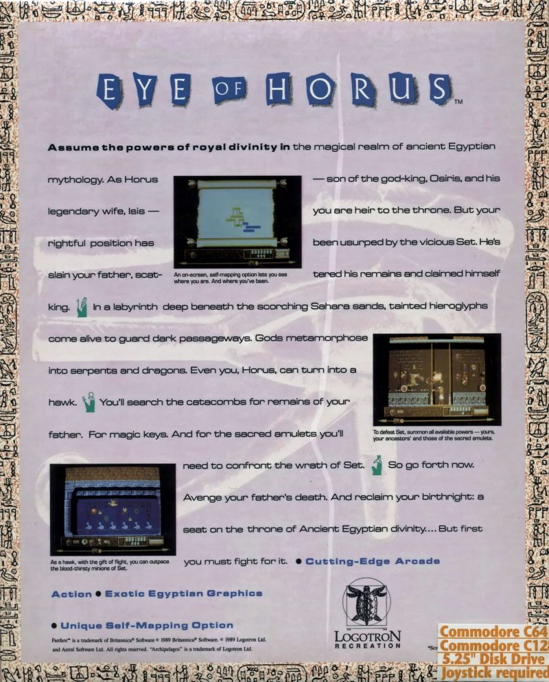 Eye Of Horus — box-2D-back (US)