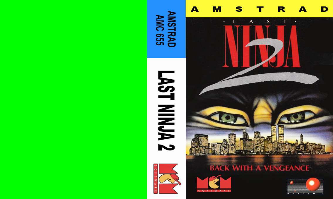 Last Ninja 2 - Back with a Vengeance — box-texture (SP)