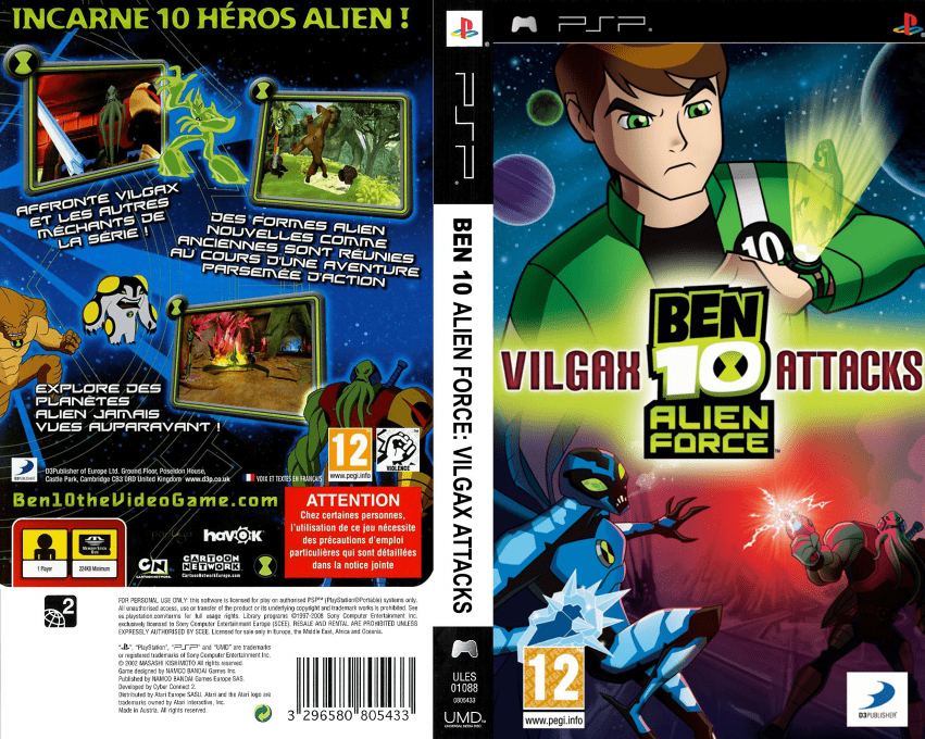 Ben 10 - Alien Force - Vilgax Attacks — box-texture (FR)