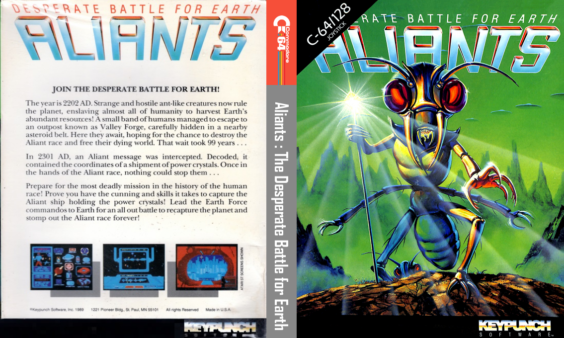 Aliants - The Desperate Battle For Earth — box-texture (US)