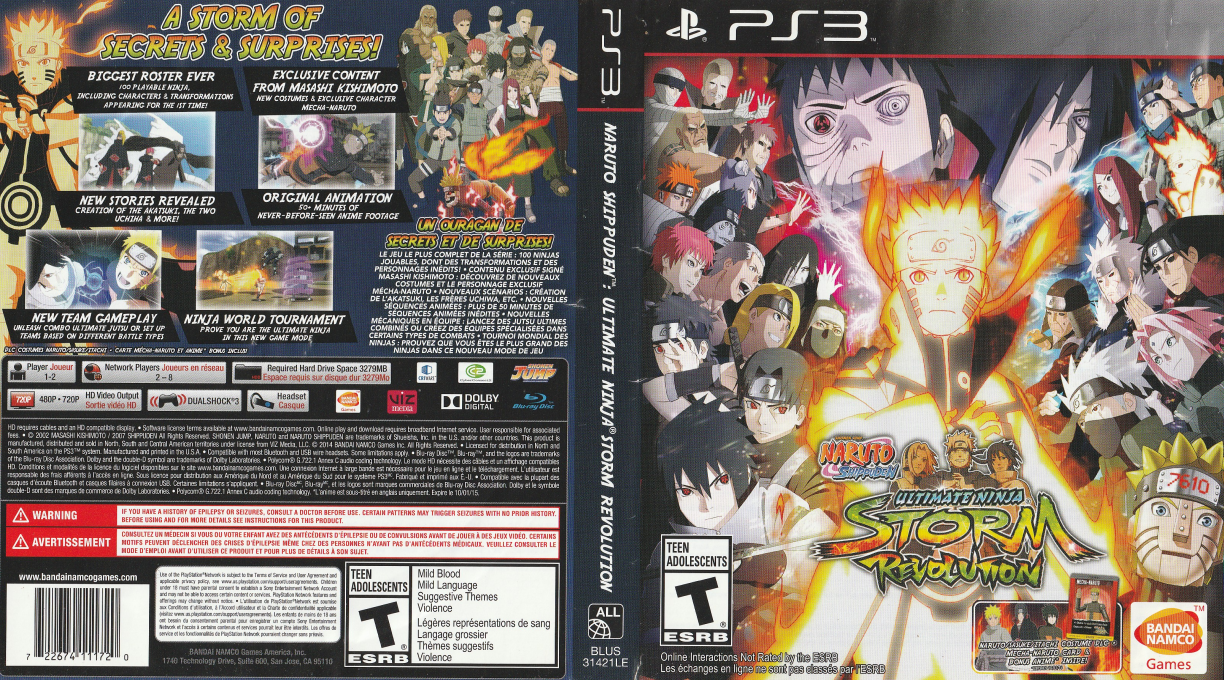 Naruto Shippuuden - Narutimate Storm Revolution — box-texture (CA)