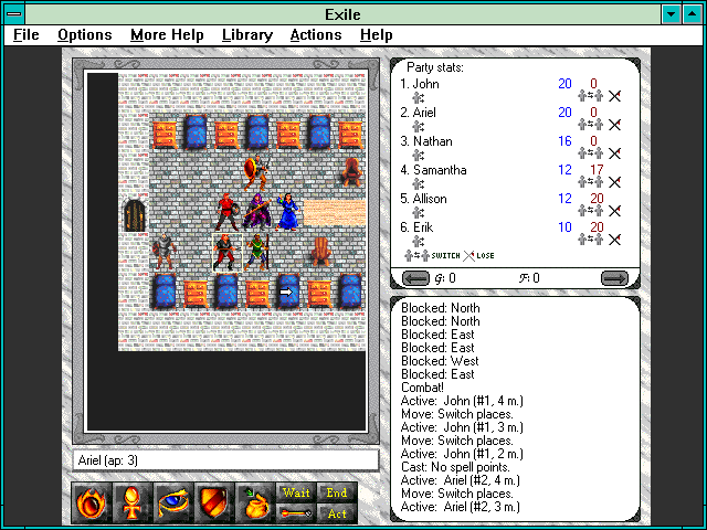 Exile: Escape from the Pit — ss (WOR)