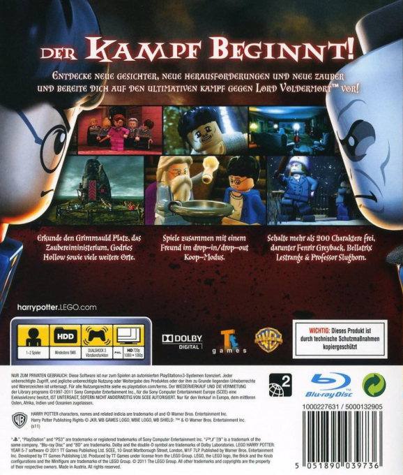 LEGO Harry Potter - Years 5-7 — box-2D-back (DE)