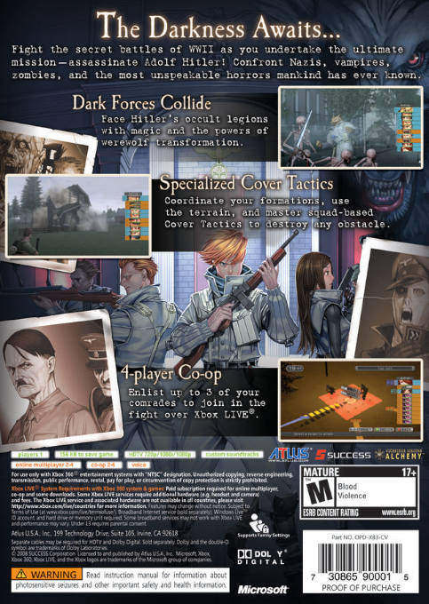 Operation Darkness — box-2D-back (US)