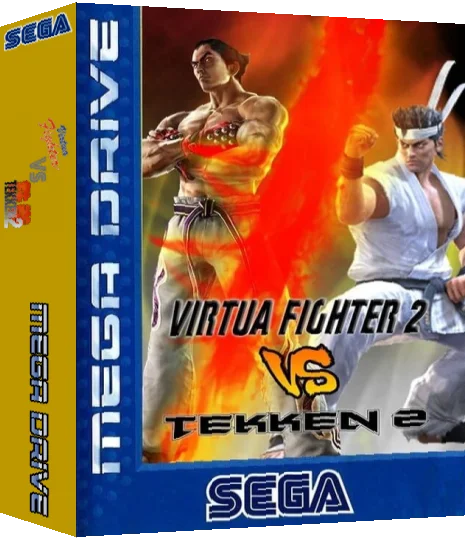 Virtua Fighter 2 VS Tekken 2 — box-3D (EU)