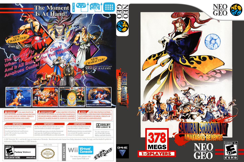 Samurai Shodown 4 - Amakusa's Revenge — box-texture (US)