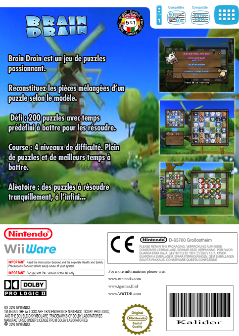Brain Drain — box-2D-back (FR)