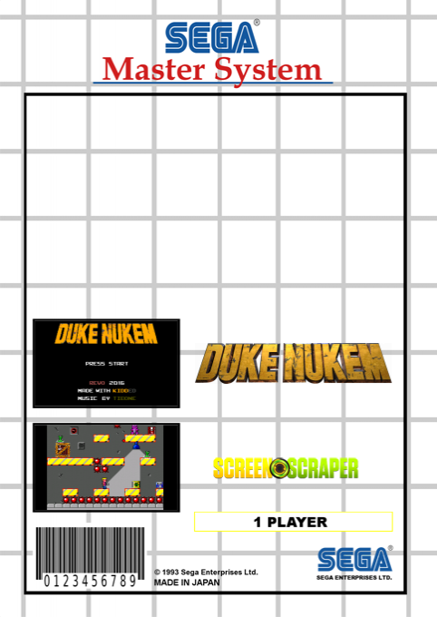 Duke Nukem — box-2D-back (SS)