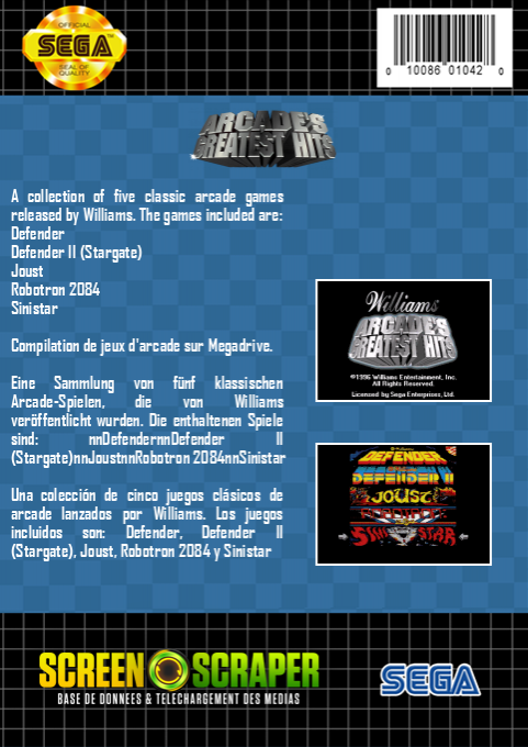 Midway Presents Arcade's Greatest Hits — box-2D-back (SS)