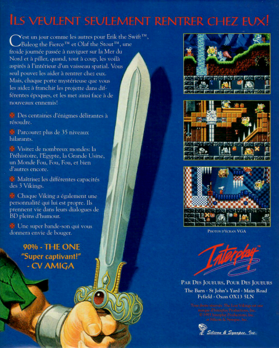 Lost Vikings, The — box-2D-back (FR)
